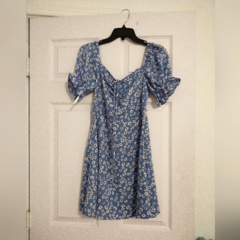 Floral Blue Dress